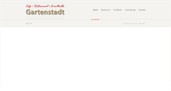 Desktop Screenshot of cafe-restaurant-gartenstadt.de